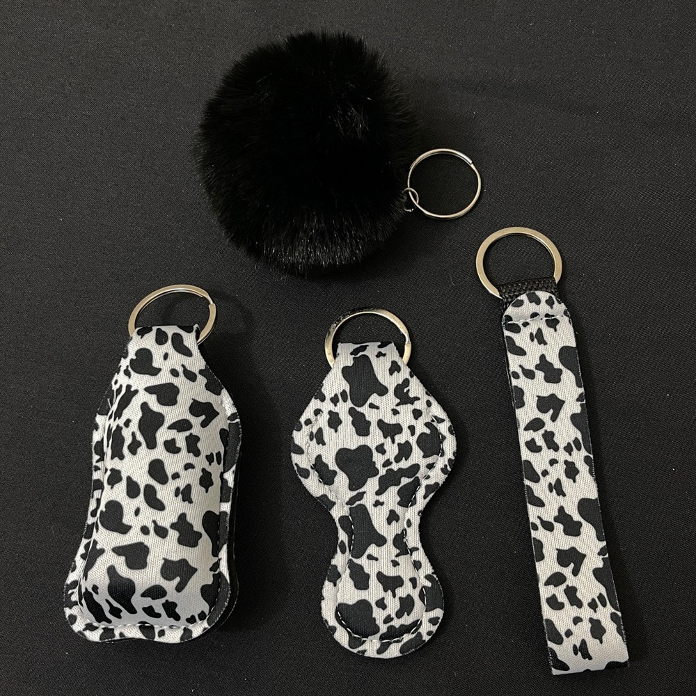 Cow Print KeyChain Accessories Bundle - Picture 3 of 7